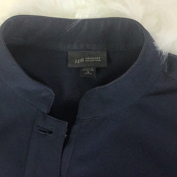 J. Jill Wearever Collection Size MP Jacket Button Front Convert Sleeves Jacket - Picture 6 of 10